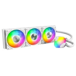 Cpu cooler multi socket white-hyperflow argb 360 ,w, montech