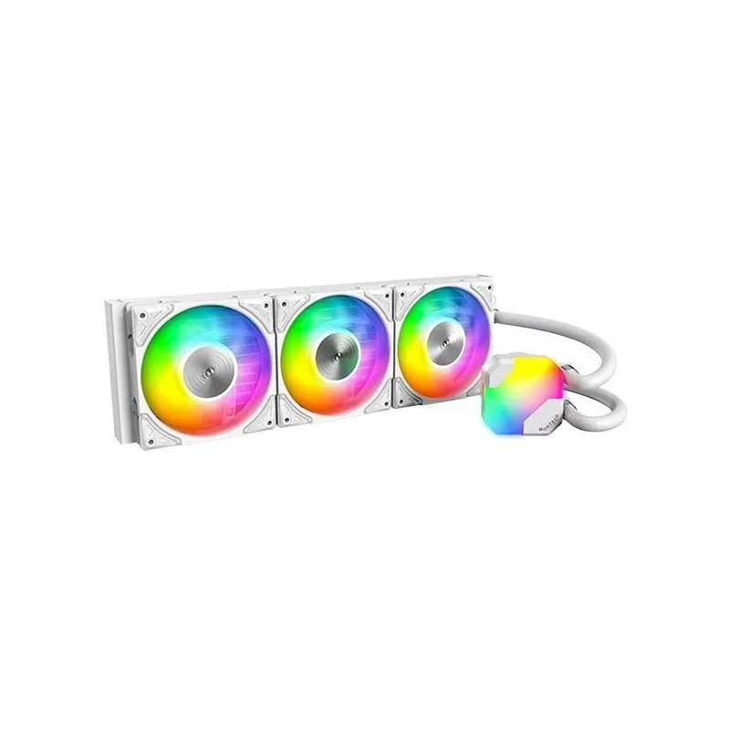 Cpu cooler multi socket white-hyperflow argb 360 ,w, montech
