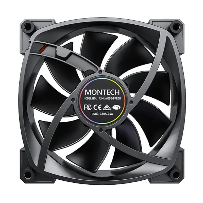 Case fan 140mm-ax140 pwm black montech