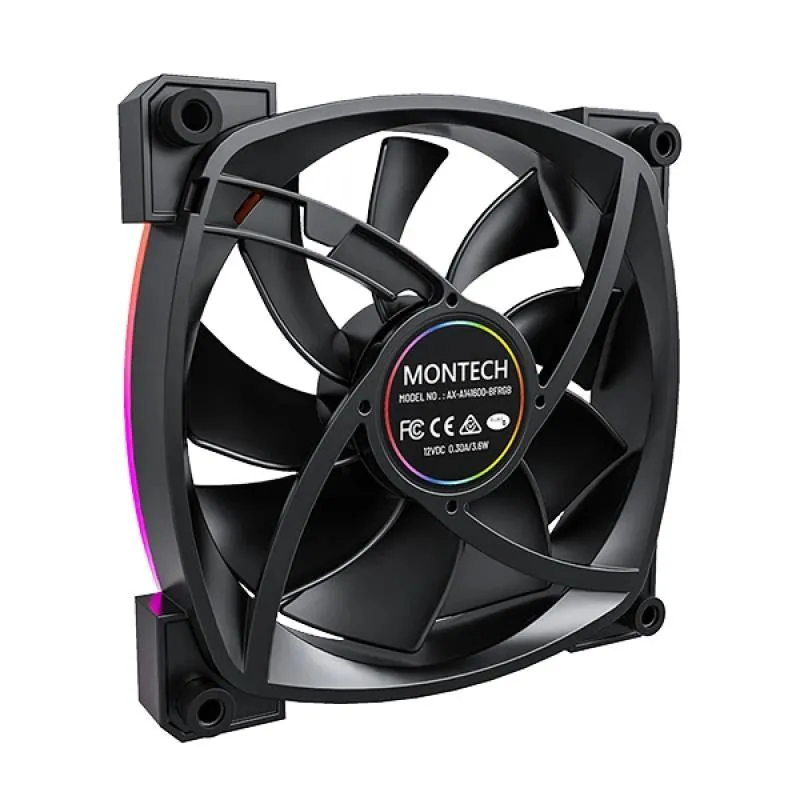 Case fan 140mm-ax140 pwm black montech