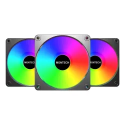Case fan 120mm gf120r v2-argb pwm 3i1 ,b, montech