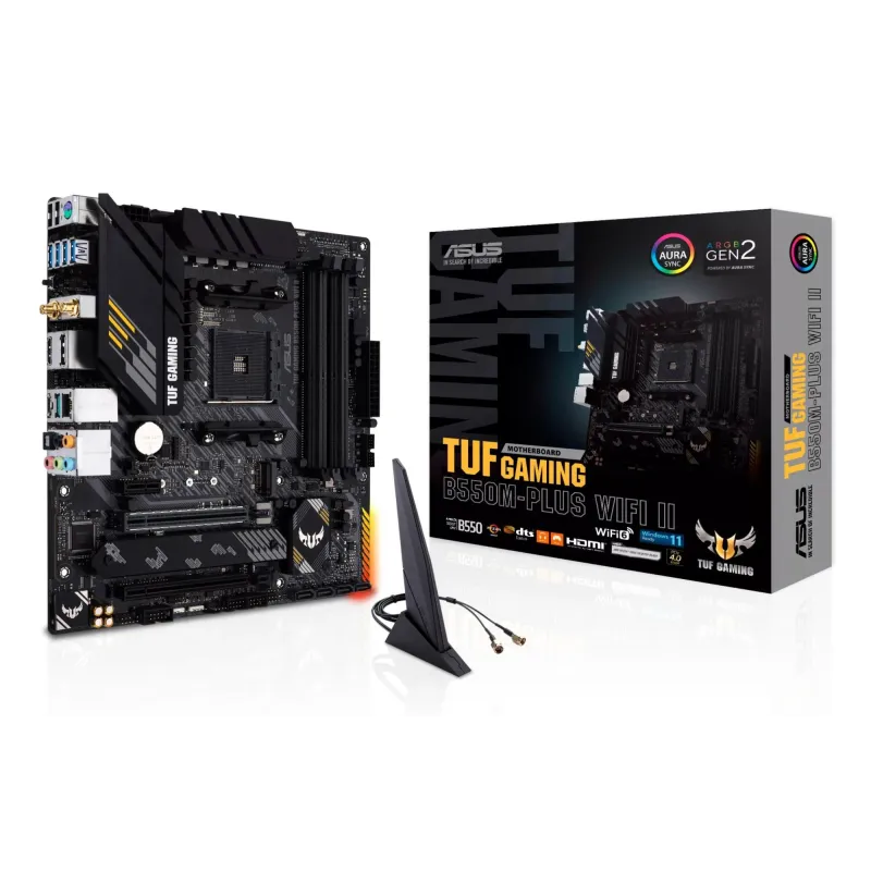 Mainboard-ASUS-AMD B550-SAM4-MicroATX-Memory DDR4-Memory slots 4-1xPCI-Express 3.0 1x-1xPCI-Express 3.0 16x-1xPCI-Express 4.0