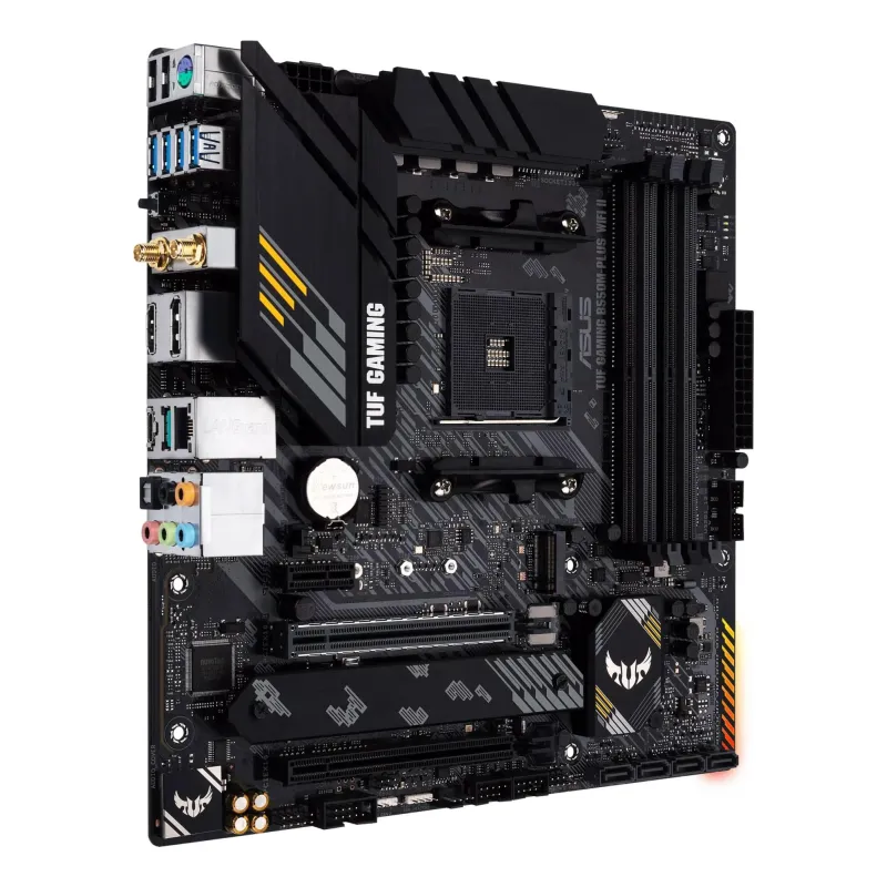 Mainboard-ASUS-AMD B550-SAM4-MicroATX-Memory DDR4-Memory slots 4-1xPCI-Express 3.0 1x-1xPCI-Express 3.0 16x-1xPCI-Express 4.0