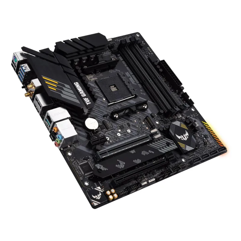 Mainboard-ASUS-AMD B550-SAM4-MicroATX-Memory DDR4-Memory slots 4-1xPCI-Express 3.0 1x-1xPCI-Express 3.0 16x-1xPCI-Express 4.0