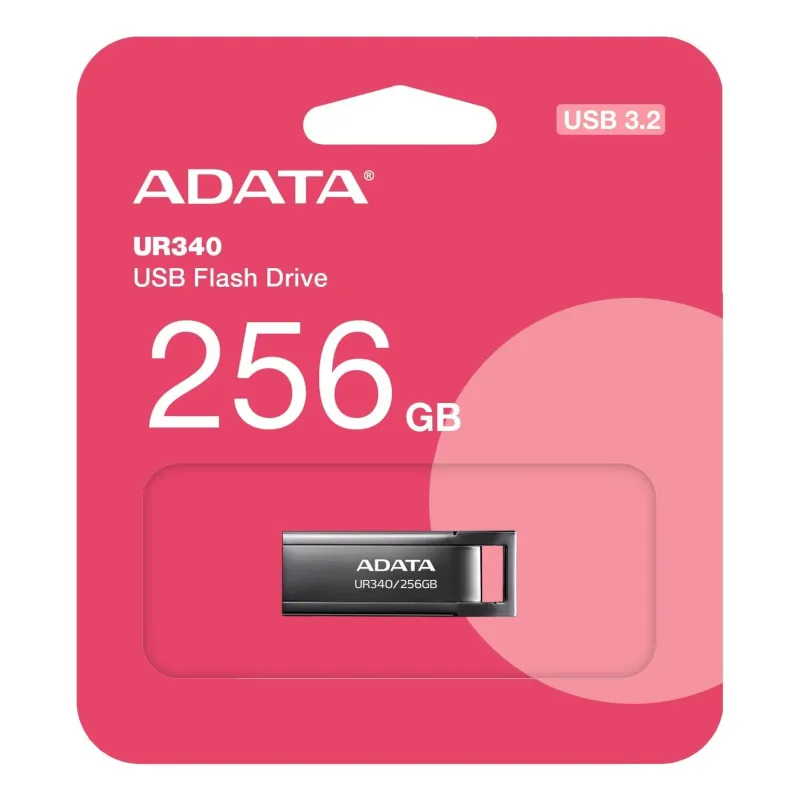 Memory drive flash usb3.2 256g-black aroy-ur340-256gbk adata