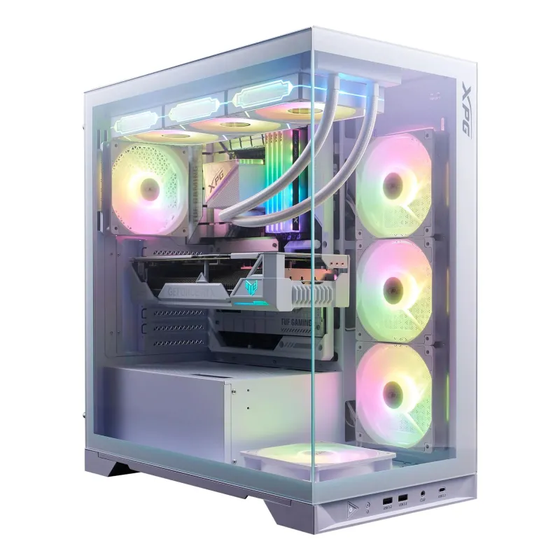 Case-ADATA-INVADER X BTF-MidiTower-Case product features Transparent panel-ATX-MicroATX-MiniITX-Colour White-INVADERXBTFMT-WHCWW