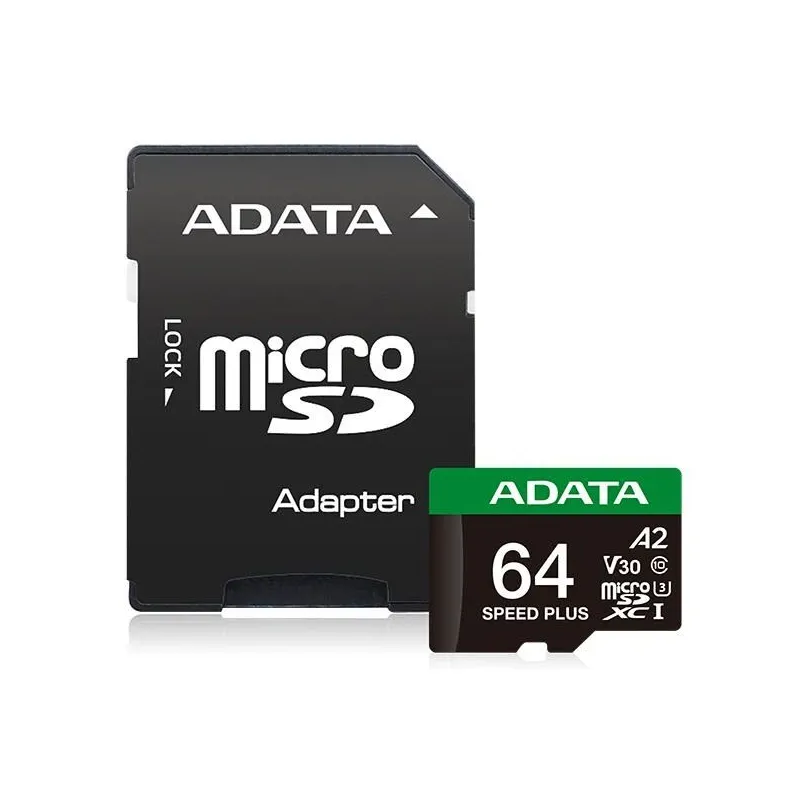 Memory micro sdxc 64gb uhs-i-ud64gui3v30a2sp-ra1 adata