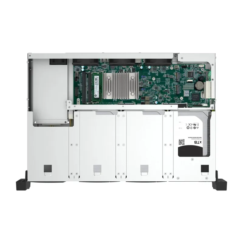 QNAP - 8-Bay Short-Depth Rackmount NAS - TS-855eU-8G - Intel Atom - C5125 8-core - Processor frequency 2.8 GHz - 8 GB