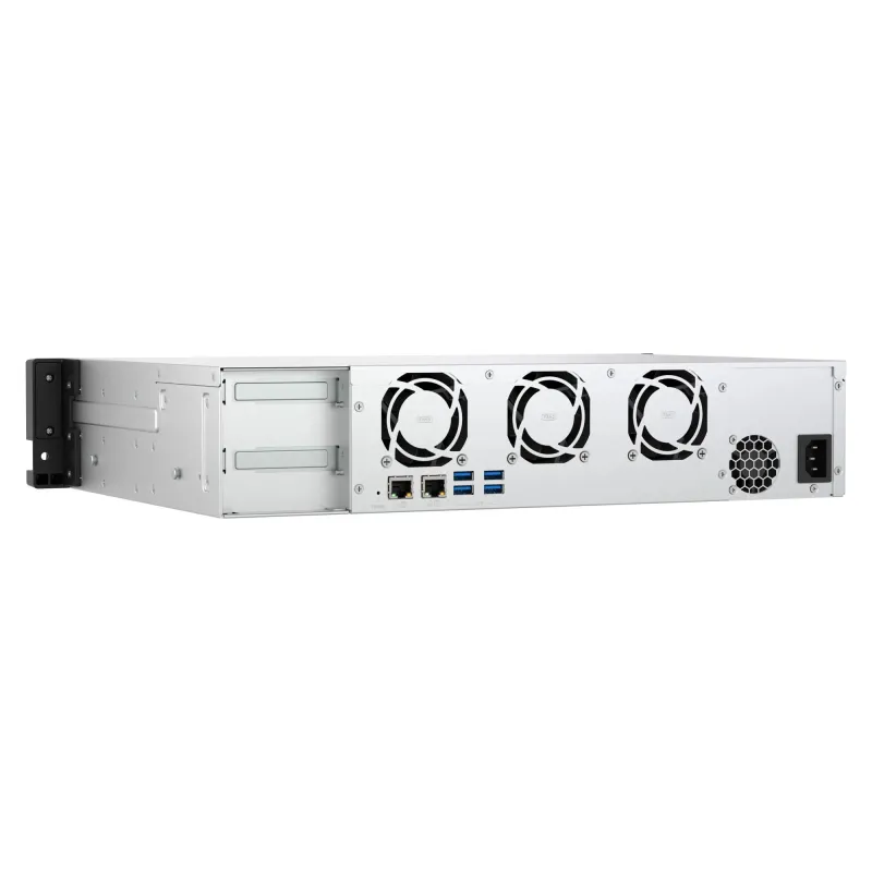 QNAP - 8-Bay Short-Depth Rackmount NAS - TS-855eU-8G - Intel Atom - C5125 8-core - Processor frequency 2.8 GHz - 8 GB