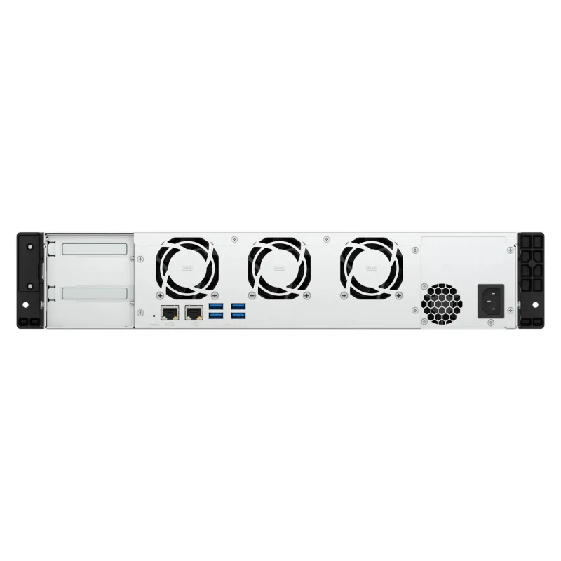 QNAP - 8-Bay Short-Depth Rackmount NAS - TS-855eU-8G - Intel Atom - C5125 8-core - Processor frequency 2.8 GHz - 8 GB