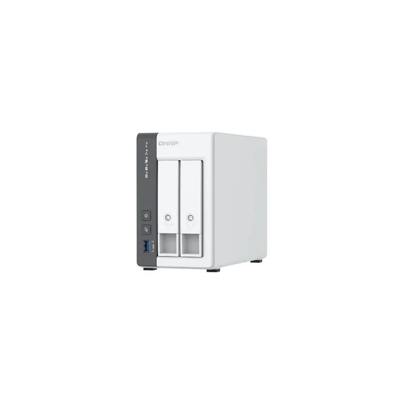 QNAP 2-bay 2.5 GbE NAS with Integrated NPU - TS-216G - ARM 4-core - Cortex-A55 - Processor frequency 2.0 GHz - 4 GB