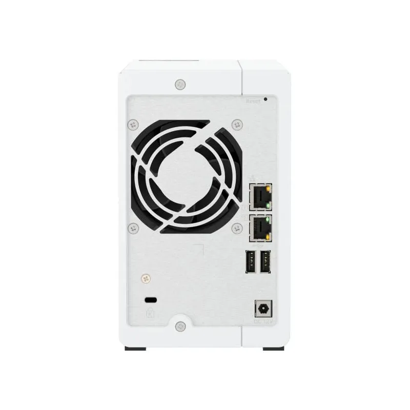 QNAP 2-bay 2.5 GbE NAS with Integrated NPU - TS-216G - ARM 4-core - Cortex-A55 - Processor frequency 2.0 GHz - 4 GB