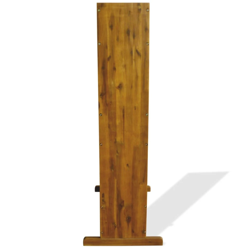 vidaXL augstā puķu kaste, 3 plaukti, akācijas masīvkoks