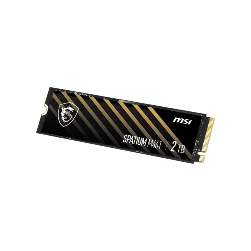 SSD-MSI-SPATIUM M461-2TB-M.2-PCIE-NVMe-3D NAND-Write speed 4200 MBytes-sec-Read speed 5000 MBytes-sec-2.15mm-TBW 450 TB-MTBF