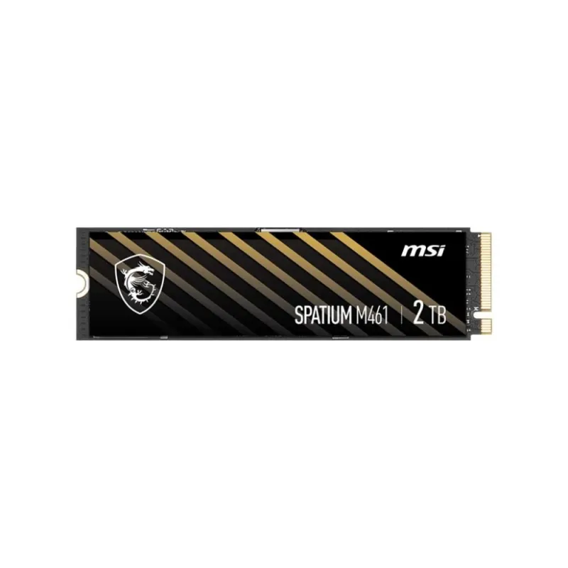 SSD-MSI-SPATIUM M461-2TB-M.2-PCIE-NVMe-3D NAND-Write speed 4200 MBytes-sec-Read speed 5000 MBytes-sec-2.15mm-TBW 450 TB-MTBF