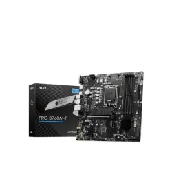 Mainboard-MSI-Intel B760 Express-LGA1700-Micro-ATX-Memory DDR5-Memory slots 4-2xPCI-Express 1x-1xPCI-Express 16x-2xM.2-1x15pin