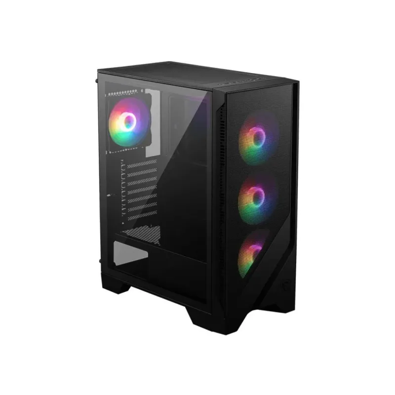 MSI - PC Case - MAG FORGE 120A AIRFLOW - Side window - Black - Mid-Tower - Power supply included No - ATX