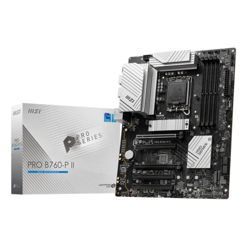 Mainboard-MSI-Intel B760 Express-LGA1700-Memory DDR5-Memory slots 4-5xPCI-Express 5.0 16x-2xM.2-1xHDMI-1xDisplayPort-2xUSB