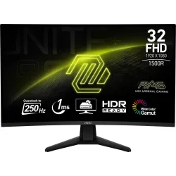LCD Monitor-MSI-31.5 -1920 x 1080 pixels-Full HD-Native aspect ratio 16:9-Curved-MAG32C6X