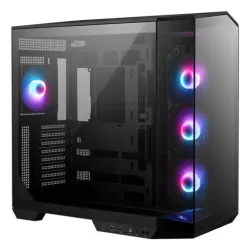 Case-MSI-MAG PANO 100R PZ-MidiTower-Case product features Transparent panel-ATX-MicroATX-MiniITX-Colour Black-MAGPANO100RPZ