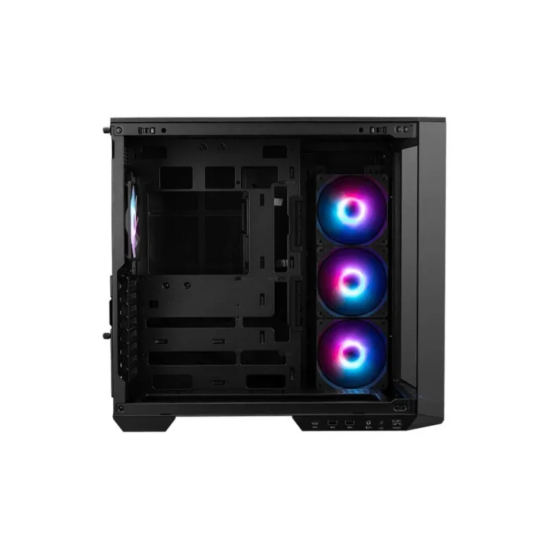 Case-MSI-MAG PANO 100R PZ-MidiTower-Case product features Transparent panel-ATX-MicroATX-MiniITX-Colour Black-MAGPANO100RPZ