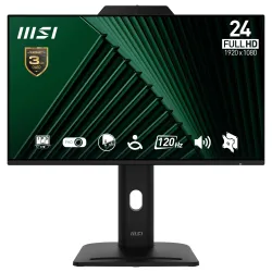 LCD Monitor-MSI-PRO MP242PMG-23.8-Business-Panel IPS-1920x1080-16:9-120 Hz-1 ms-Speakers-PROMP242PMG