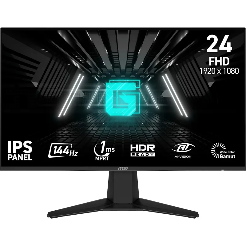 LCD Monitor-MSI-G242L E14-23.8-Gaming-Tilt-Matte-Panel IPS-1920x1080-16:9-144Hz-1 ms-Colour Black-G242LE14