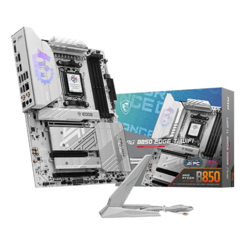Mainboard-MSI-AMD B850-SAM5-ATX-Memory DDR5-Memory slots 4-3xPCI-Express 16x-4xM.2-1xHDMI-1xAudio-In-1xAudio-Out-4xUSB 2.0-1xUSB