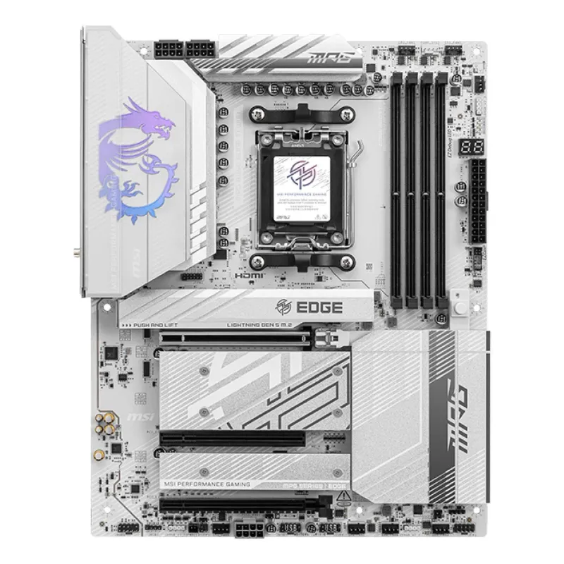 Mainboard-MSI-AMD B850-SAM5-ATX-Memory DDR5-Memory slots 4-3xPCI-Express 16x-4xM.2-1xHDMI-1xAudio-In-1xAudio-Out-4xUSB 2.0-1xUSB