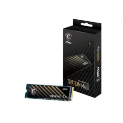 SSD-MSI-SPATIUM M450-1TB-M.2-PCIe Gen4-NVMe-3D NAND-Write speed 2400 MBytes-sec-Read speed 3400 MBytes-sec-2.15mm-TBW 350