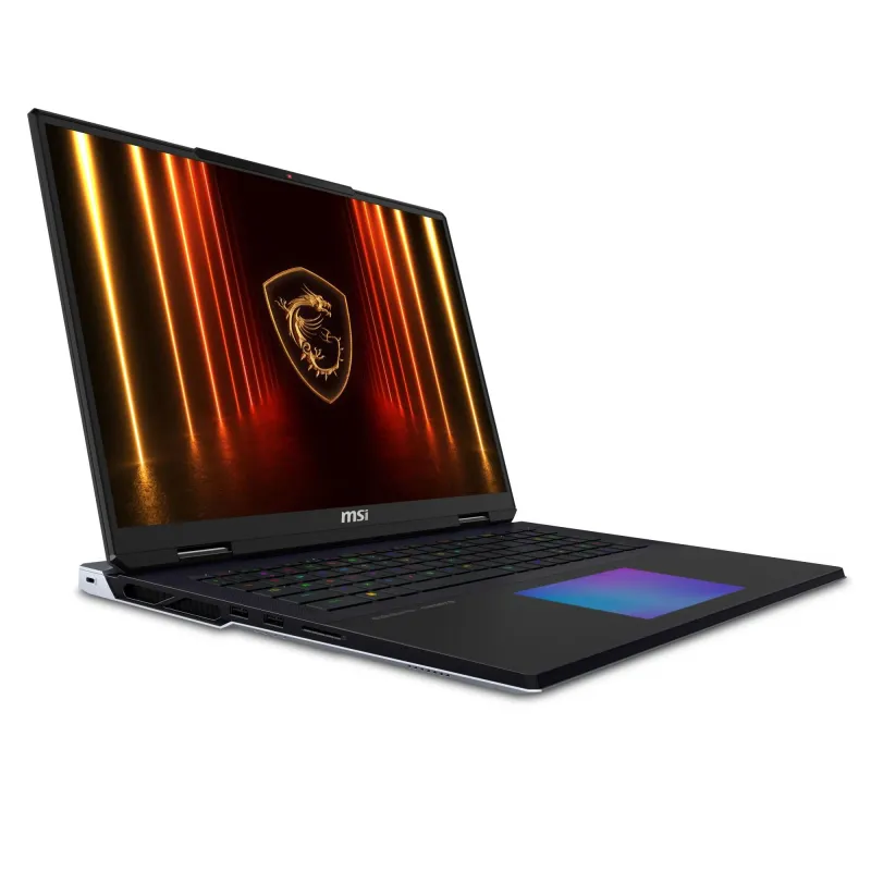Notebook-MSI-Titan 18 HX AI A2XWJG-CPU Core Ultra-U9-285HX-2800 MHz-18-3840x2400-RAM 64GB-DDR5-6400 MHz-SSD 6TB-NVIDIA GeForce