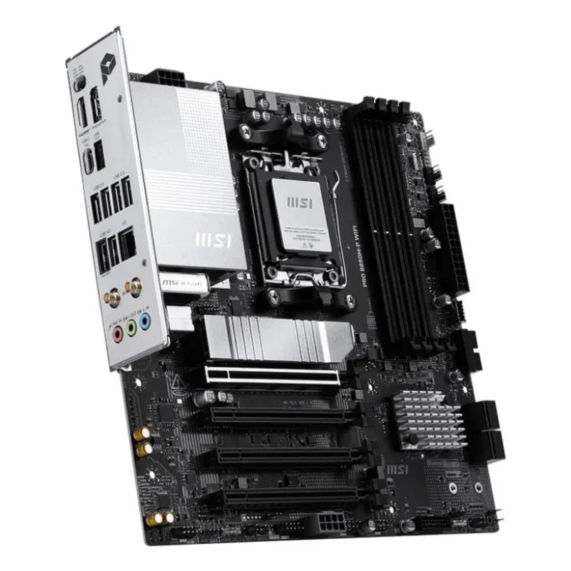 Mainboard-MSI-AMD B850-SAM5-Micro-ATX-Memory DDR5-Memory slots 4-PROB850M-PWIFI