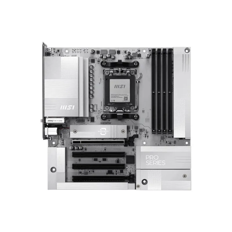 Mainboard-MSI-AMD B850-Socket AM5-micro ATX-RAM DDR5-SDRAM-4xSlots-Wi-Fi Yes-Bluetooth Yes-1xPCI Express x4 slots-1xPCI Express
