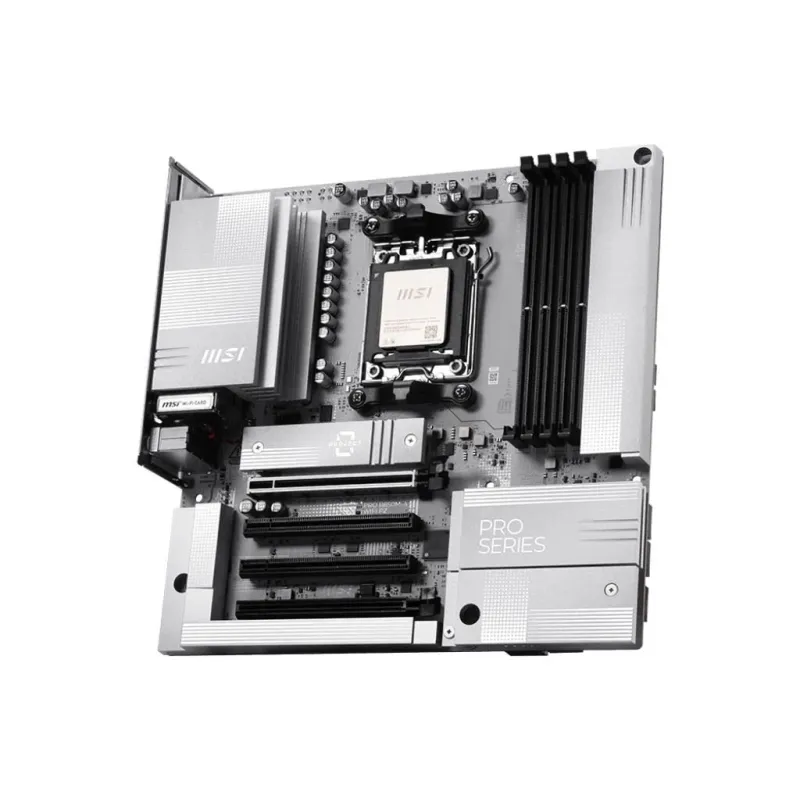 Mainboard-MSI-AMD B850-Socket AM5-micro ATX-RAM DDR5-SDRAM-4xSlots-Wi-Fi Yes-Bluetooth Yes-1xPCI Express x4 slots-1xPCI Express