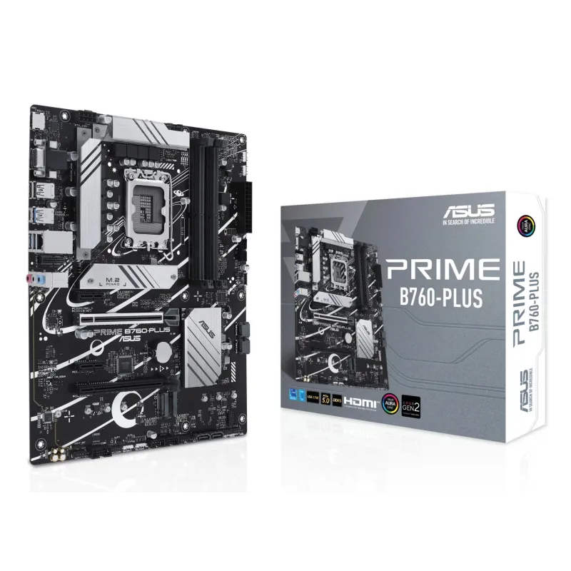 Mainboard-ASUS-Intel B760 Express-LGA1700-ATX-Memory DDR5-Memory slots 4-2xPCI-Express 3.0 1x-1xPCI-Express 4.0