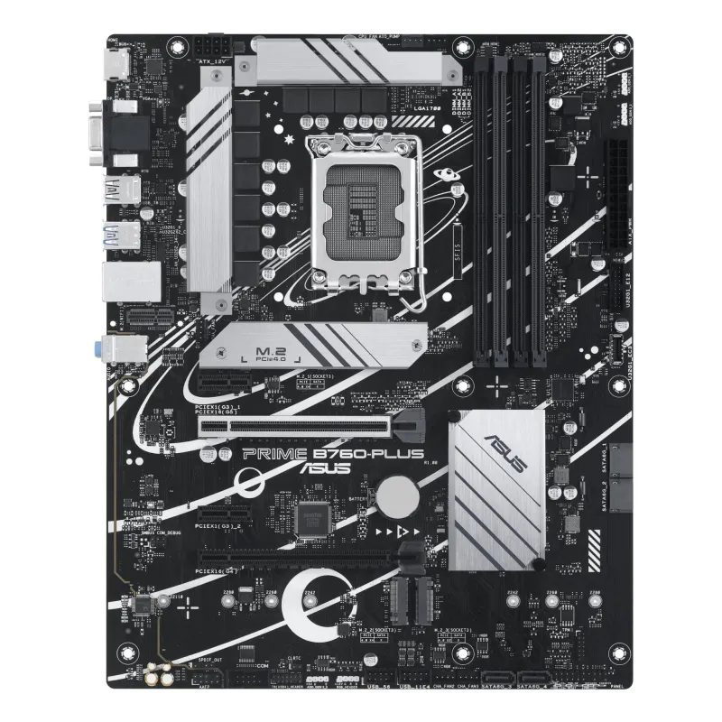 Mainboard-ASUS-Intel B760 Express-LGA1700-ATX-Memory DDR5-Memory slots 4-2xPCI-Express 3.0 1x-1xPCI-Express 4.0
