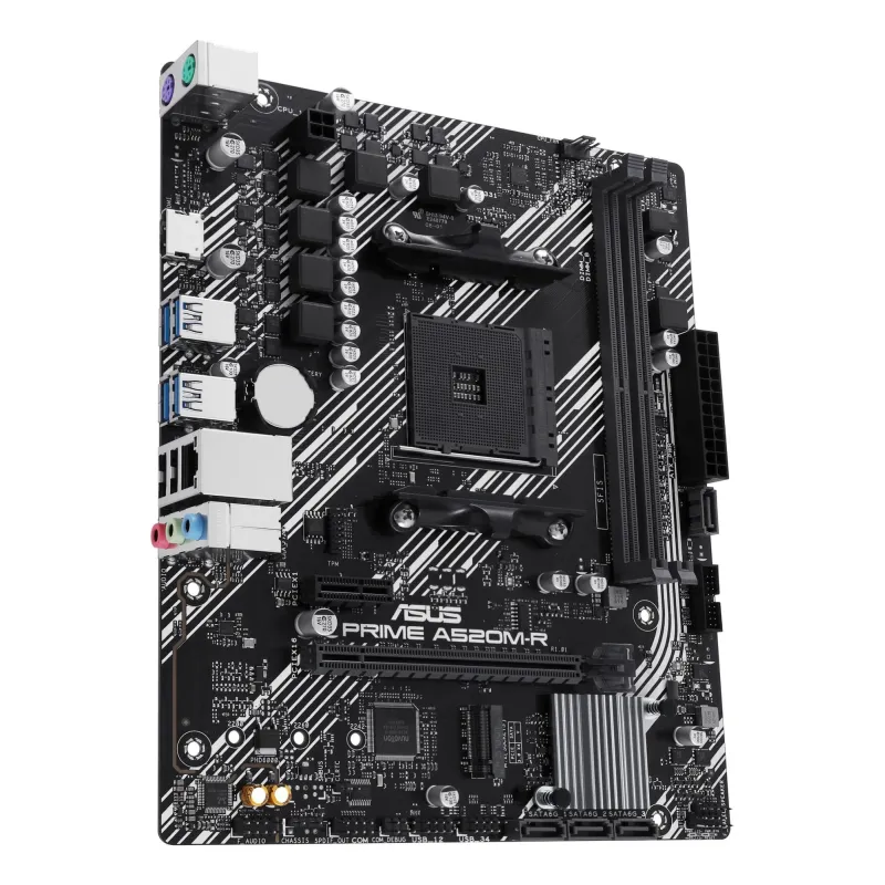 Mainboard-ASUS-AMD A520-SAM4-Micro-ATX-Memory DDR4-Memory slots 2-1xPCI-Express 3.0 1x-1xPCI-Express 3.0 16x-1xM.2-1xHDMI-2xUSB