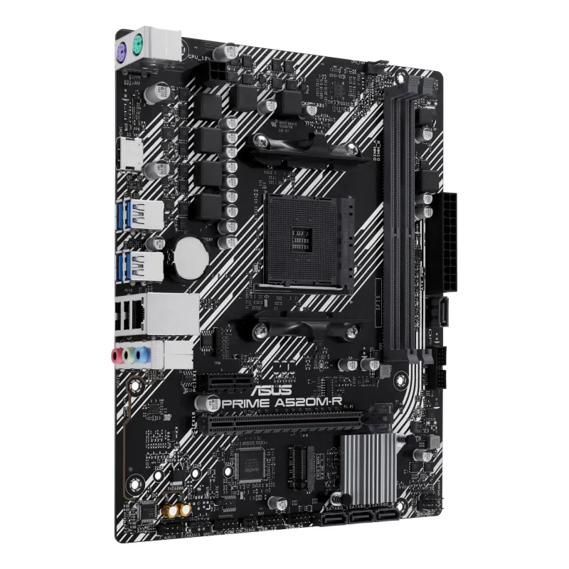 Mainboard-ASUS-AMD A520-SAM4-Micro-ATX-Memory DDR4-Memory slots 2-1xPCI-Express 3.0 1x-1xPCI-Express 3.0 16x-1xM.2-1xHDMI-2xUSB