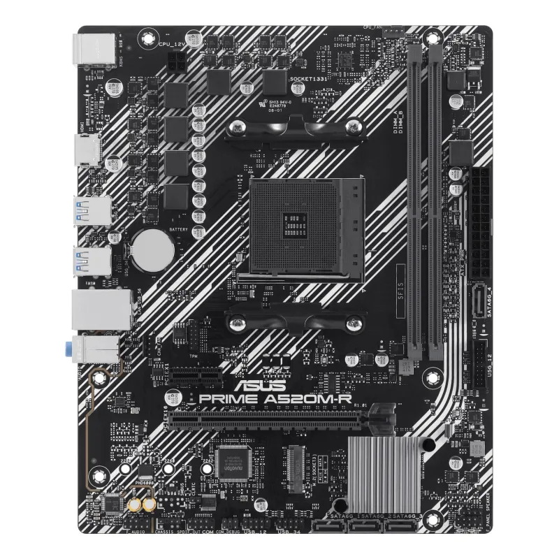 Mainboard-ASUS-AMD A520-SAM4-Micro-ATX-Memory DDR4-Memory slots 2-1xPCI-Express 3.0 1x-1xPCI-Express 3.0 16x-1xM.2-1xHDMI-2xUSB