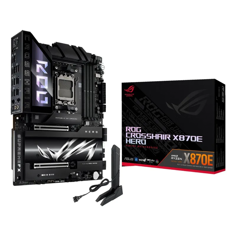 Mainboard-ASUS-AMD X870E-SAM5-ATX-Memory DDR5-Memory slots 4-2xPCI-Express 4.0 16x-2xPCI-Express 5.0