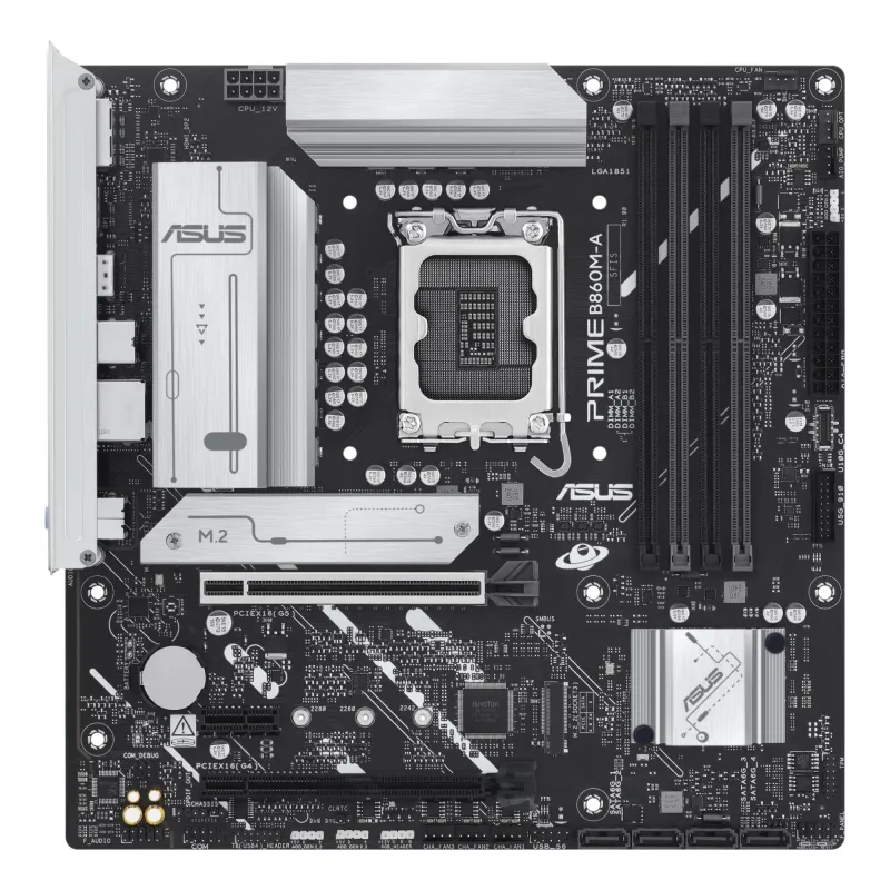 Mainboard-ASUS-Intel B860 Express-LGA1851-Micro-ATX-Memory DDR5-Memory slots 4-PRIMEB860M-A-CSM