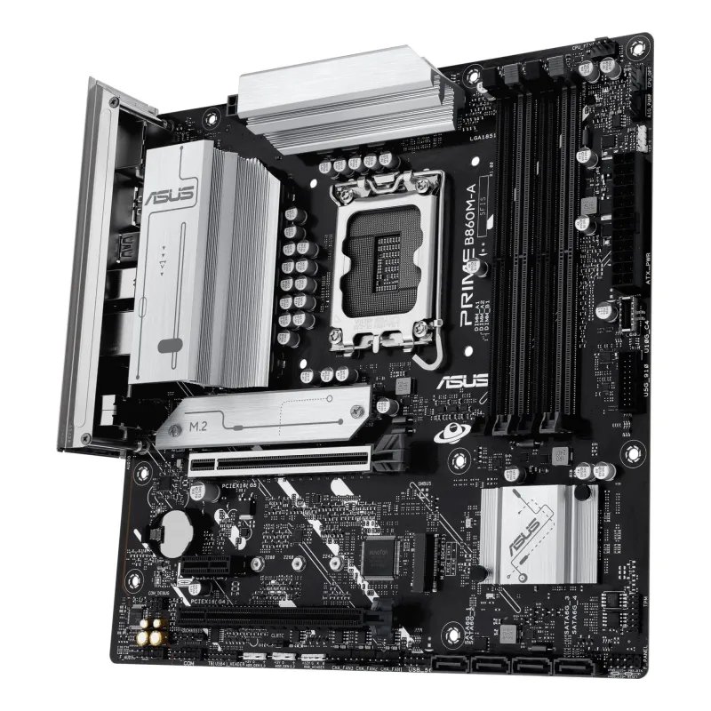 Mainboard-ASUS-Intel B860 Express-LGA1851-Micro-ATX-Memory DDR5-Memory slots 4-PRIMEB860M-A-CSM