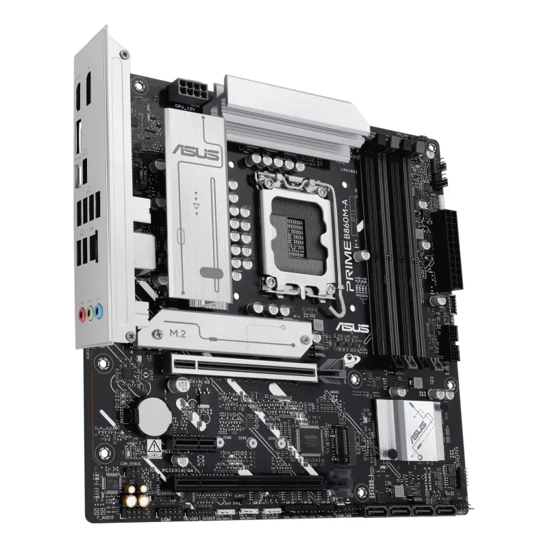 Mainboard-ASUS-Intel B860 Express-LGA1851-Micro-ATX-Memory DDR5-Memory slots 4-PRIMEB860M-A-CSM