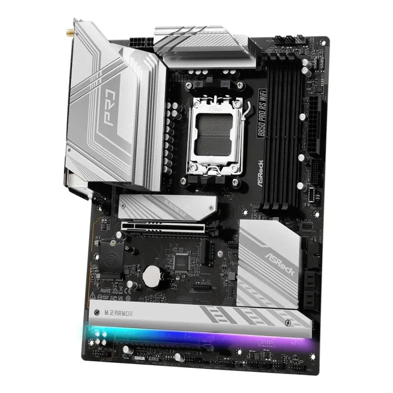 Mainboard-ASROCK-AMD B850-SAM5-ATX-Memory DDR5-Memory slots 4-1xPCI-Express 4.0 16x-1xPCI-Express 5.0