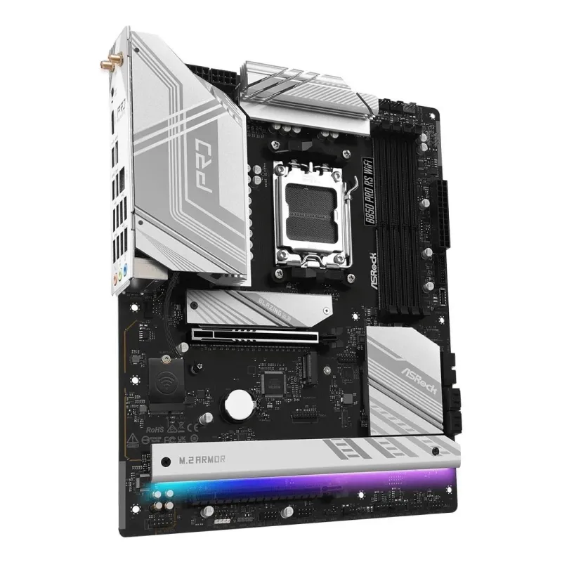 Mainboard-ASROCK-AMD B850-SAM5-ATX-Memory DDR5-Memory slots 4-1xPCI-Express 4.0 16x-1xPCI-Express 5.0