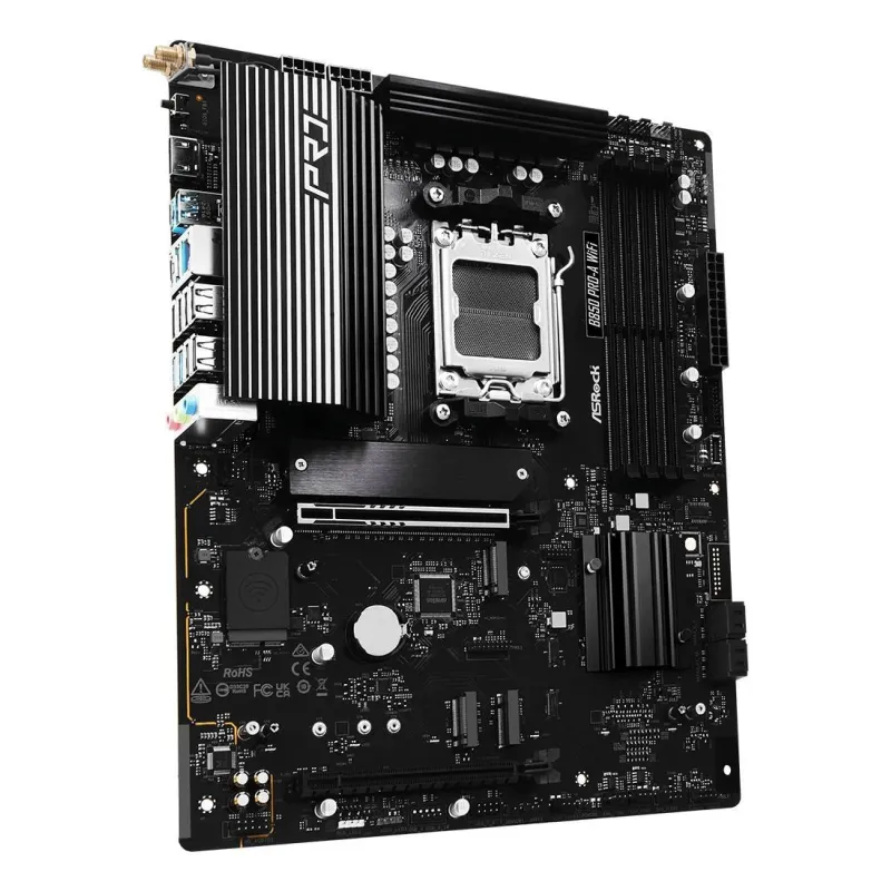 Mainboard-ASROCK-AMD B850-SAM5-ATX-Memory DDR5-Memory slots 4-1xPCI-Express 4.0 16x-1xPCI-Express 5.0