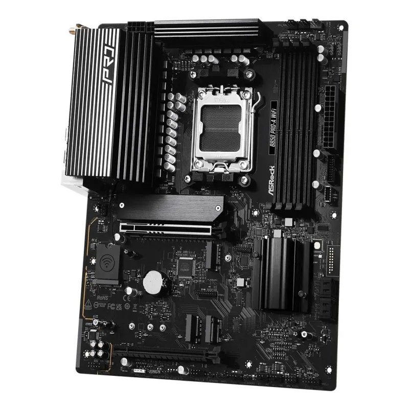 Mainboard-ASROCK-AMD B850-SAM5-ATX-Memory DDR5-Memory slots 4-1xPCI-Express 4.0 16x-1xPCI-Express 5.0