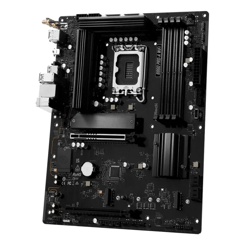 Mainboard-ASROCK-Intel B860 Express-LGA1851-ATX-Memory DDR5-Memory slots 4-1xPCI-Express 4.0 16x-1xPCI-Express 5.0