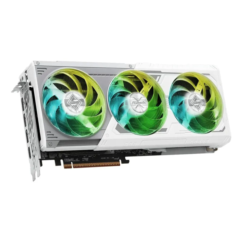 Graphics Card-ASROCK-AMD-Radeon RX 9070 XT-16 GB-GDDR6-256 bit-PCI Express x16 5.0-Active-RX9070XTSL16G