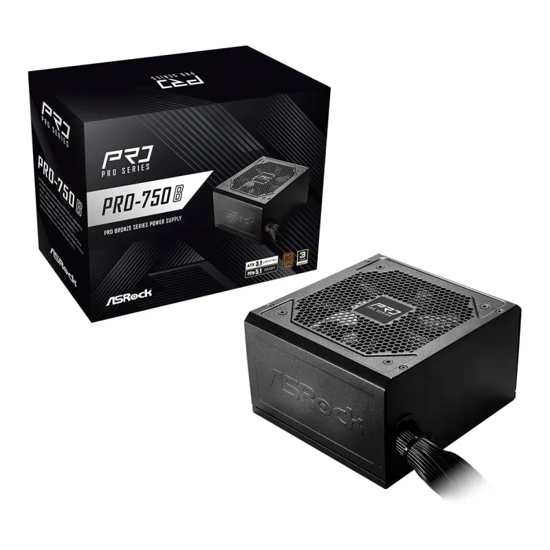 Power Supply-ASROCK-ATX-PC-100 - 240 V-750 W-PRO-750B